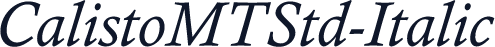 CalistoMTStd-Italic