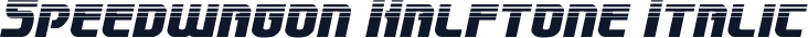 Speedwagon Halftone Italic