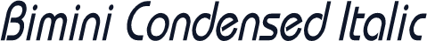 Bimini Condensed Italic