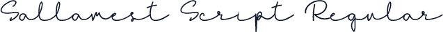 Sallamest Script Regular