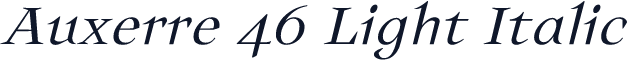 Auxerre 46 Light Italic