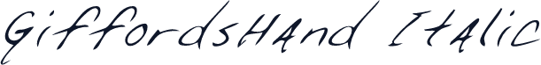 GiffordsHand Italic