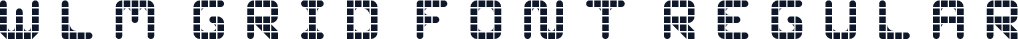 WLM Grid Font Regular