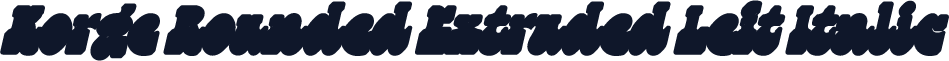 Korge Rounded Extruded Left Italic