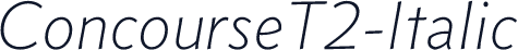 ConcourseT2-Italic