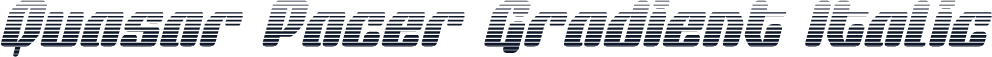 Quasar Pacer Gradient Italic