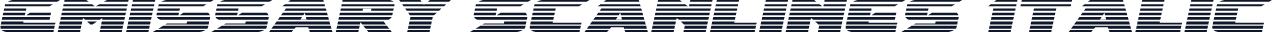 Emissary Scanlines Italic