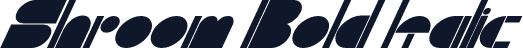 Shroom Bold Italic