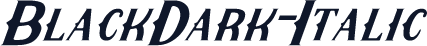 BlackDark-Italic