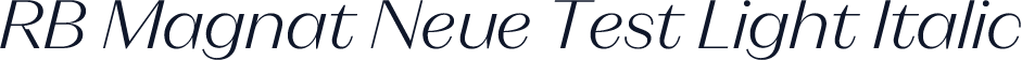 RB Magnat Neue Test Light Italic