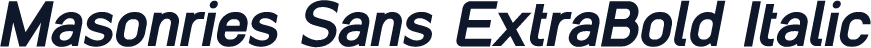 Masonries Sans ExtraBold Italic