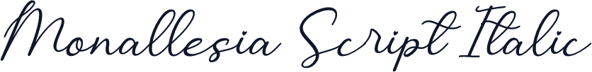 Monallesia Script Italic