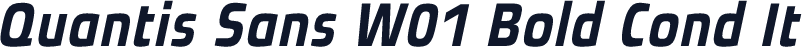 Quantis Sans W01 Bold Cond It