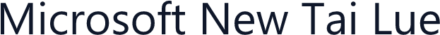 Microsoft New Tai Lue
