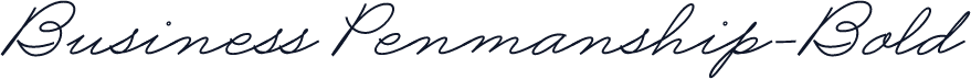 Business Penmanship-Bold
