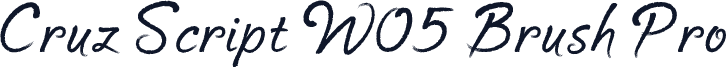 Cruz Script W05 Brush Pro