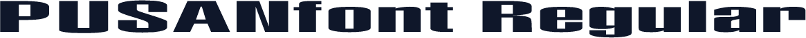 PUSANfont Regular