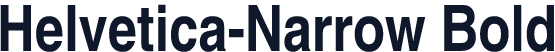 Helvetica-Narrow Bold