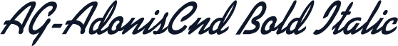 AG-AdonisCnd Bold Italic