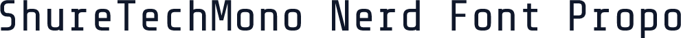 ShureTechMono Nerd Font Propo