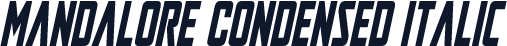 Mandalore Condensed Italic