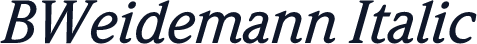 BWeidemann Italic