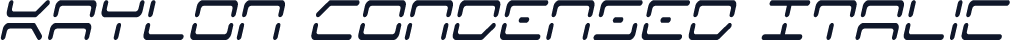 Kaylon Condensed Italic