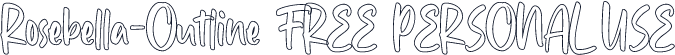 Rosebella-Outline FREE PERSONAL USE