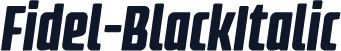 Fidel-BlackItalic