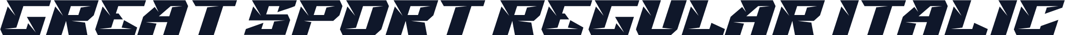 Great Sport Regular Italic
