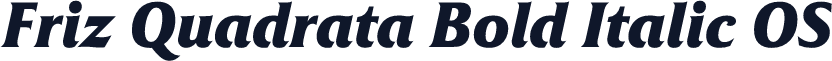 Friz Quadrata Bold Italic OS