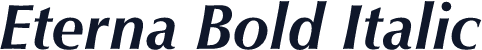Eterna Bold Italic