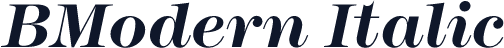 BModern Italic