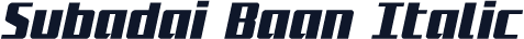 Subadai Baan Italic