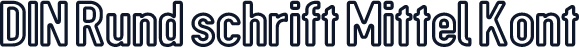 DIN Rund schrift Mittel Kont
