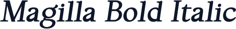 Magilla Bold Italic