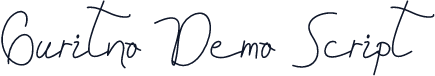 Guritno Demo Script