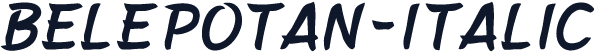 Belepotan-Italic