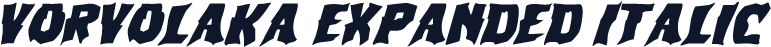 Vorvolaka Expanded Italic
