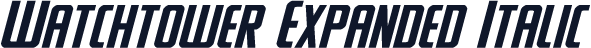 Watchtower Expanded Italic