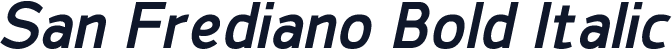 San Frediano Bold Italic