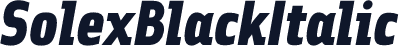 SolexBlackItalic
