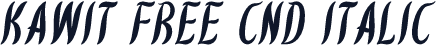 Kawit Free Cnd Italic
