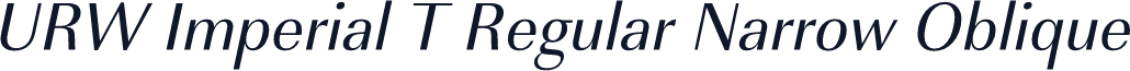 URW Imperial T Regular Narrow Oblique