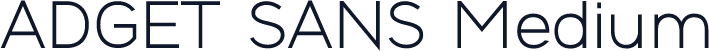 ☞ADGET SANS Medium
