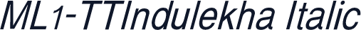 ML1-TTIndulekha Italic