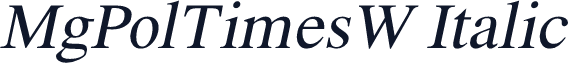 MgPolTimesW Italic