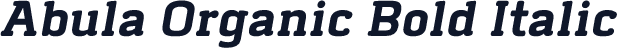 Abula Organic Bold Italic