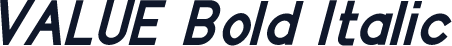 VALUE Bold Italic
