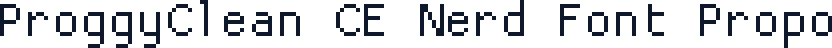 ProggyClean CE Nerd Font Propo